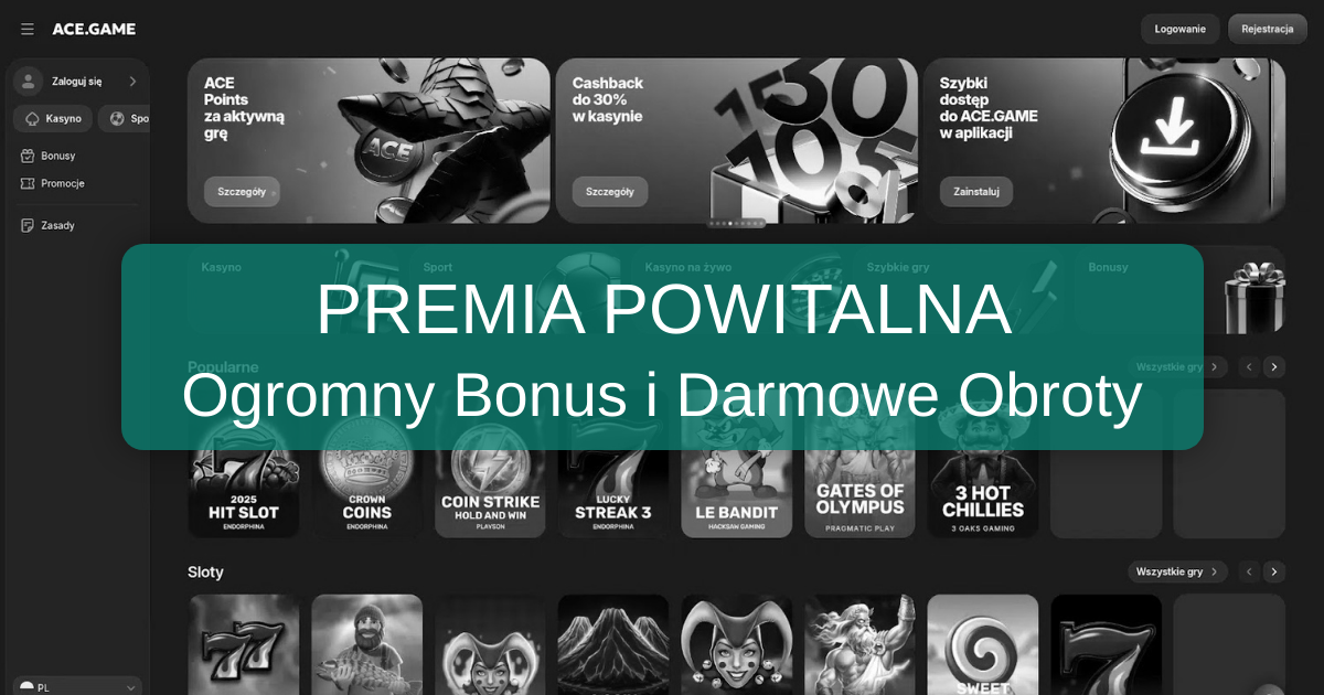 Bonus powitalny Ace Game Casino do 500 €